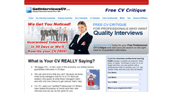 Desktop Screenshot of getinterviewscv.co.uk