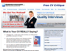 Tablet Screenshot of getinterviewscv.co.uk